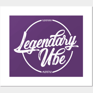 Legendary Ube Flagship Tee (White Logo) Posters and Art